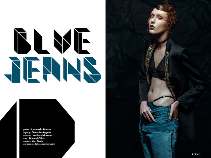 Blue Jeans FLESH Magazine Photo Leonardo Manzo Gerard Angulo