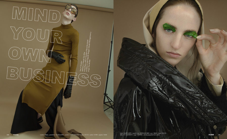 Mind your own business FLESH Magazine photo Khristio Nayeli de Alba Gustavo Bortolotti