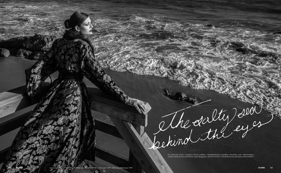 The Salty Sea Behind the Eyes FLESH Magazine Photo Alejandro Cabezut Akii Sara Robey Julia Savitskaya