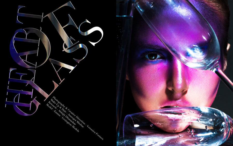 Heart of Glass FLESH Magazine Photo Veronica Formos, Make Up & Hair Amenjot Minhas