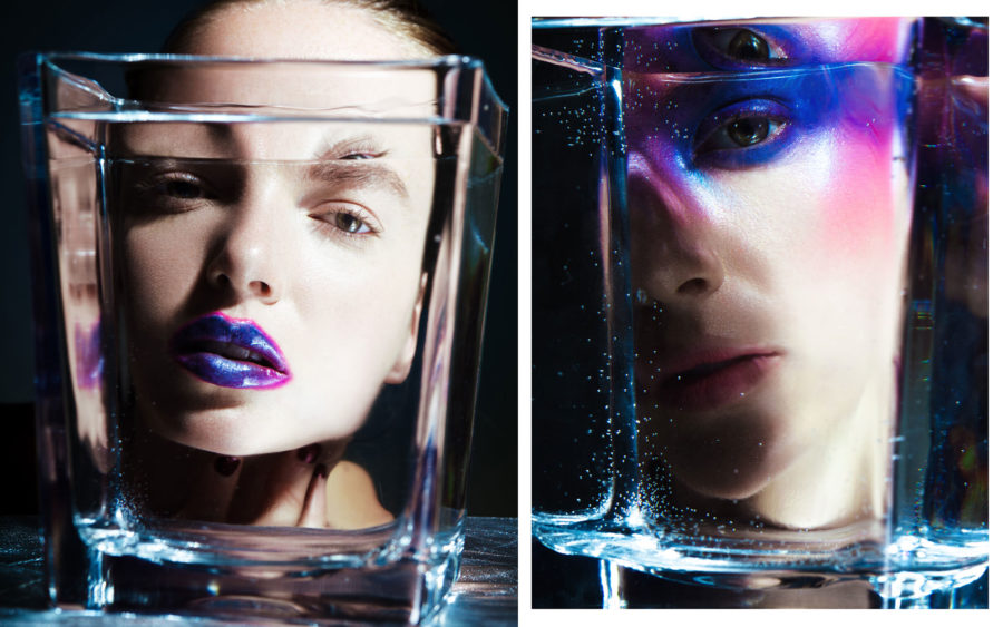 Heart of Glass FLESH Magazine Photo Veronica Formos, Make Up & Hair Amenjot Minhas